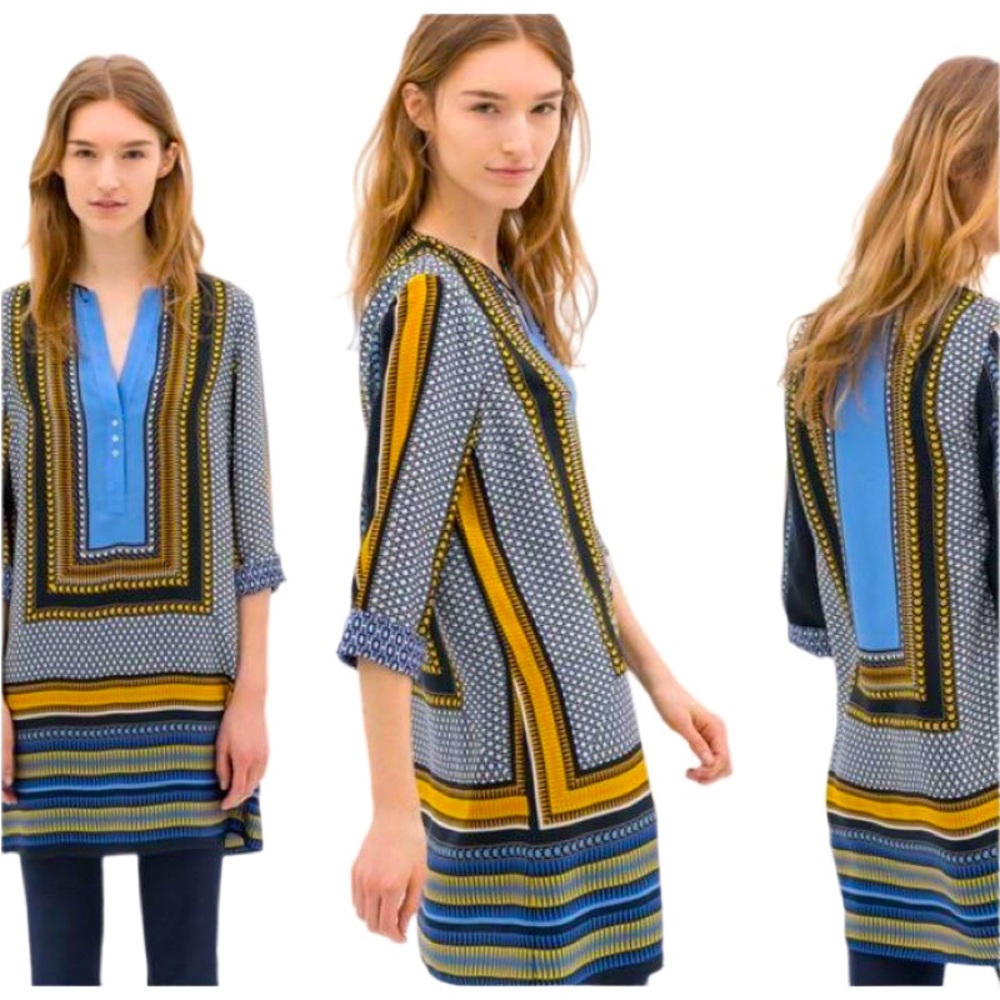 ZARA Basic Ladies Moroccan Inspired Tunic Dress M Medium